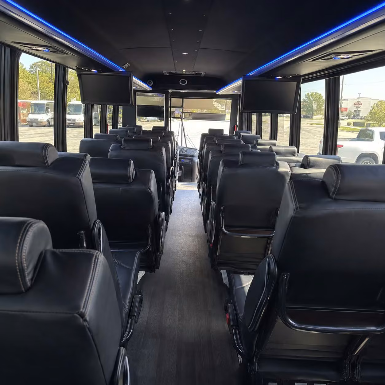 28 passenger minibus interior