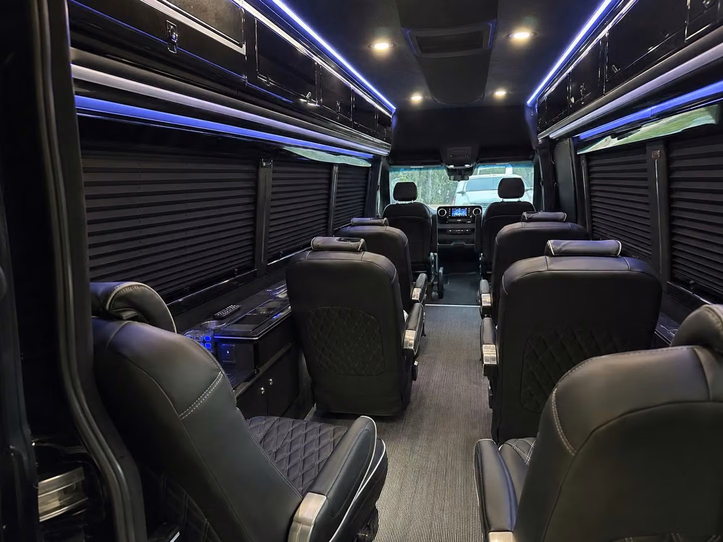 sprinter van with driver inside