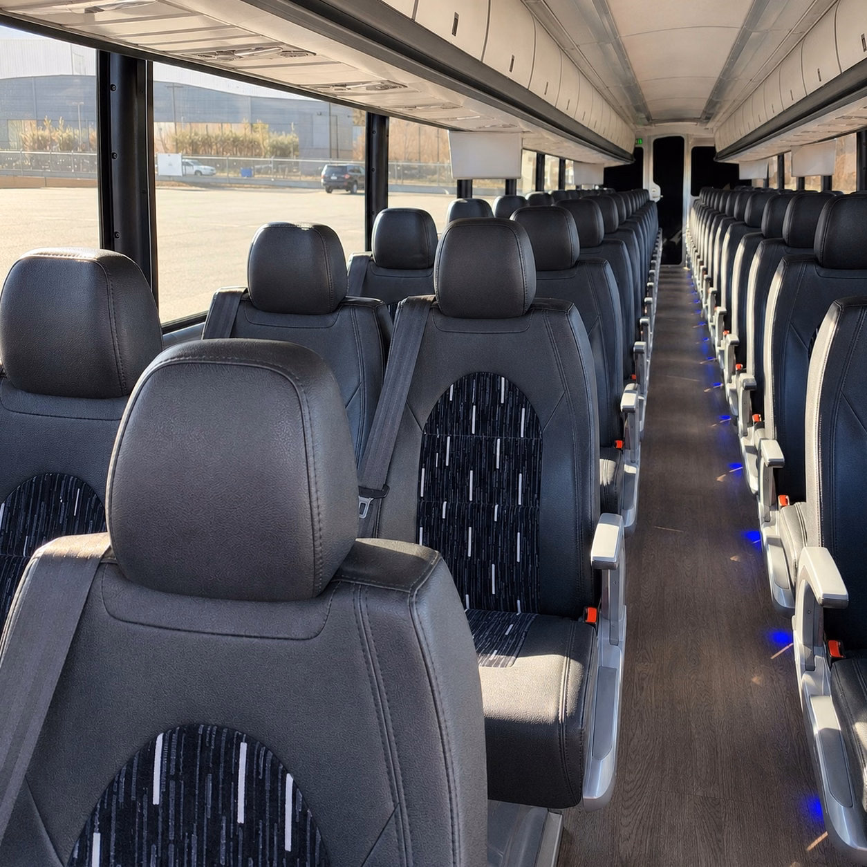thornton charter bus interior gallery